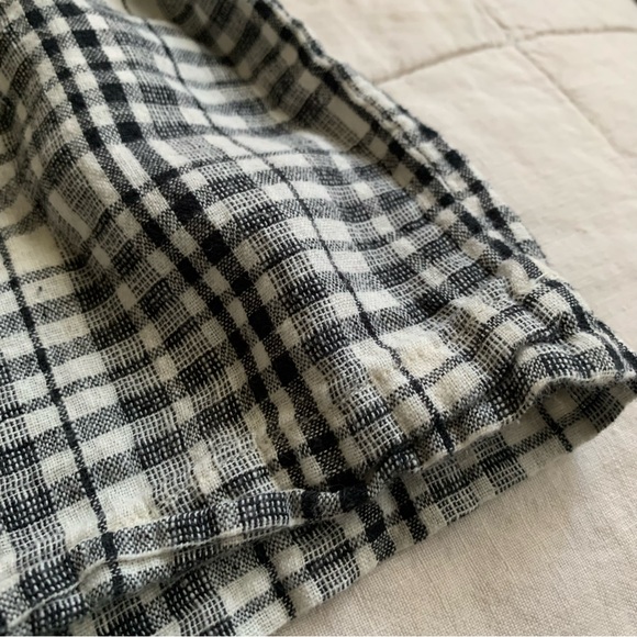 THE GREAT. Plaid Blouse Size 0 / small Puff sleeves - Picture 6 of 6